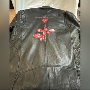 Deadwood Depeche Mode Leather Jacket size 44 (size 12/XXL).